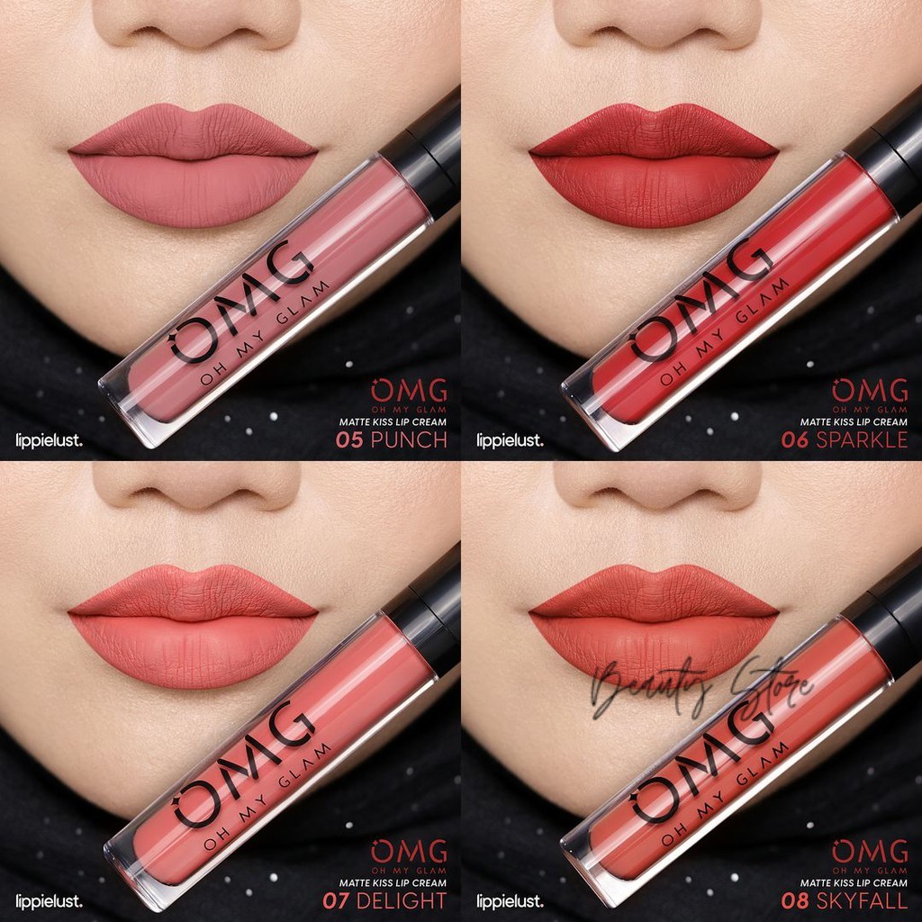 (hàng Mới Về) Son Kem Lì Lên Màu Đẹp Oh My Glam Kiss Omg | BigBuy360 - bigbuy360.vn
