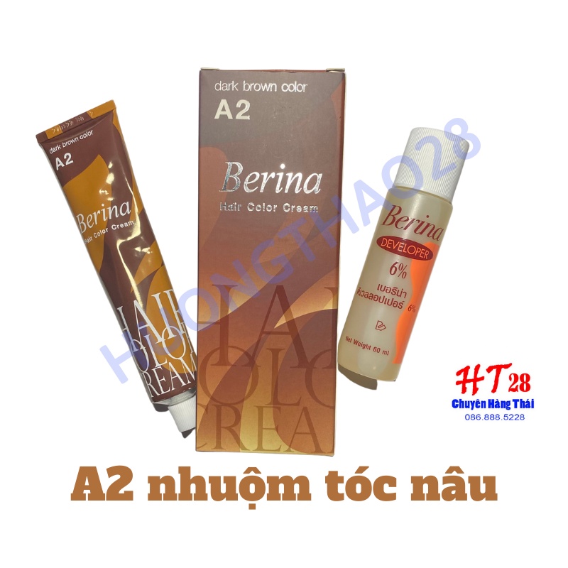 Thuốc Nhuộm Tóc Berina A1, A2 Thái Lan
