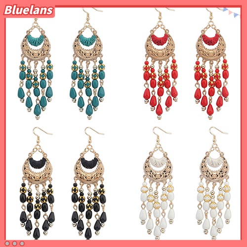 Cặp khuyên tai dạng tua rua phong cách Boho sang trọng dành cho nữ