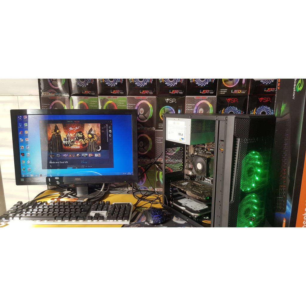 Thùng máy tính PC Game PUBG, GTA 5, BNS, AMD x4 840K, Ram 8GB, Card VGA GTX 750