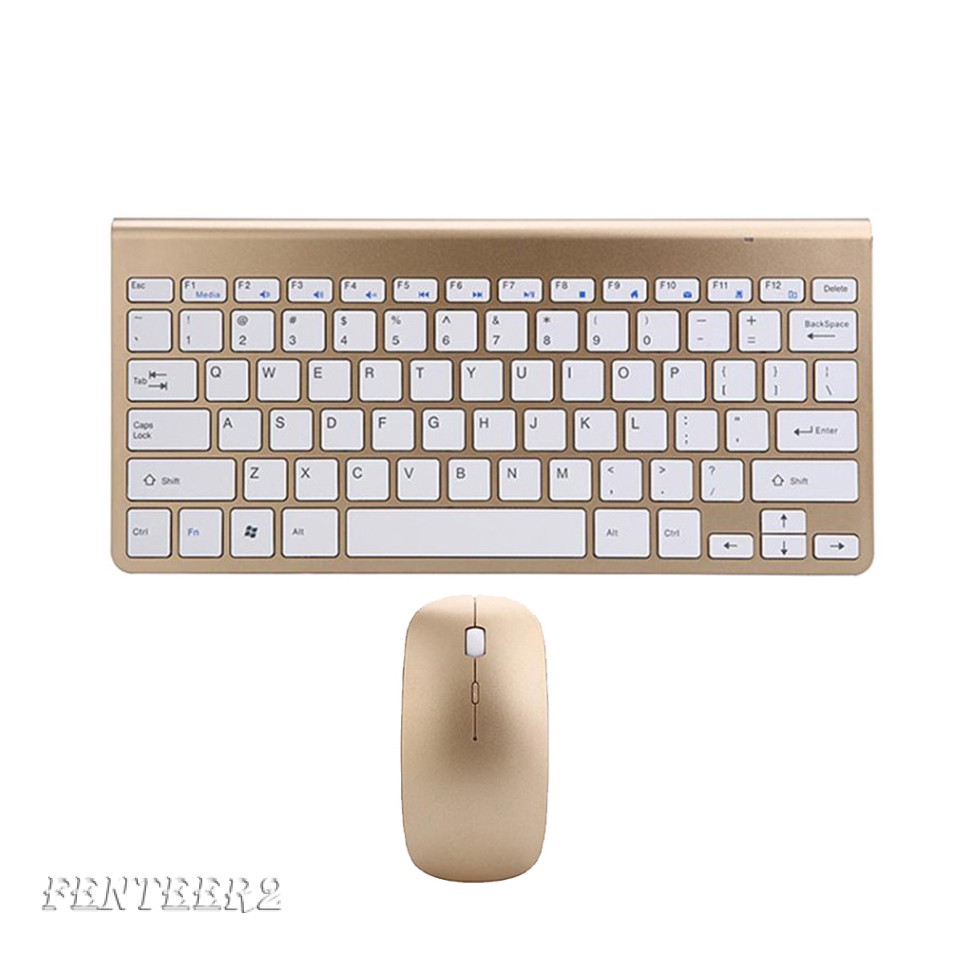 2.4GHz Wireless Keyboard 78 Keys 12 Multimedia Keys and Ultra Slim Mouse