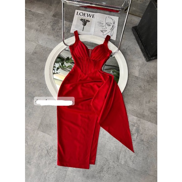 Váy ôm sẻ sườn Đầm ôm hai dây | BigBuy360 - bigbuy360.vn