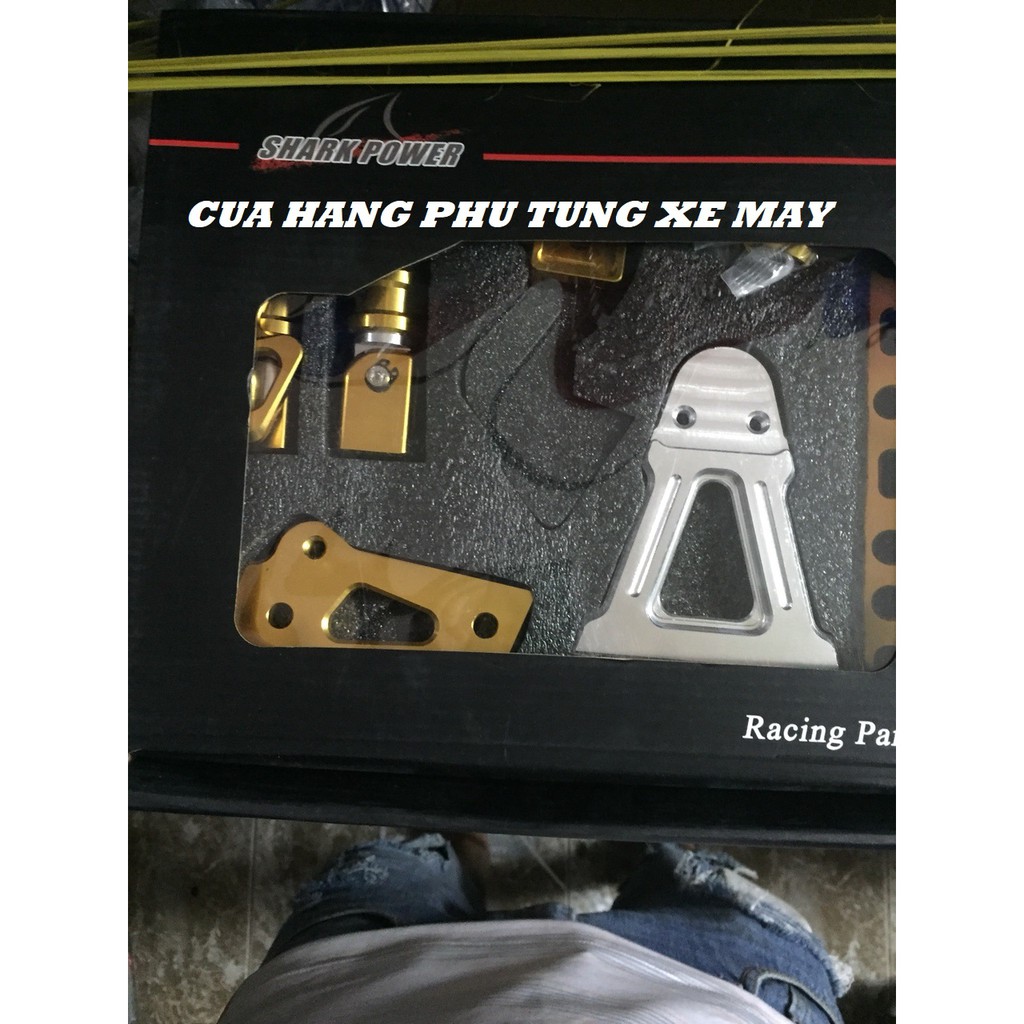 Bộ gác chân Biker nhôm CNC cho xe Yamaha Exciter 150 hàng cao cấp