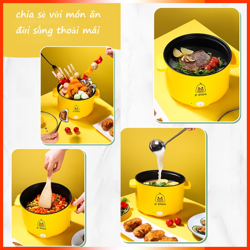 Nồi Lẩu Mini, Ca Nấu Mì Đa Năng Siêu Tốc Siêu Tiện Lợi 18CM