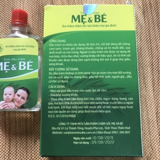 Tinh dầu tràm chống gió mẹ và bé