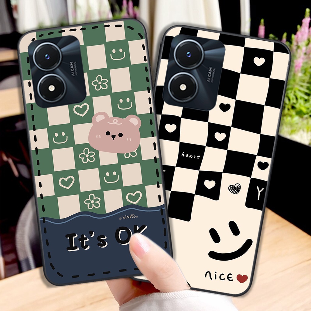 Ốp lưng Vivo Y02S - Vivo Y01 SMILE mặt cười bo viền cực đẹp siêu rẻ cute