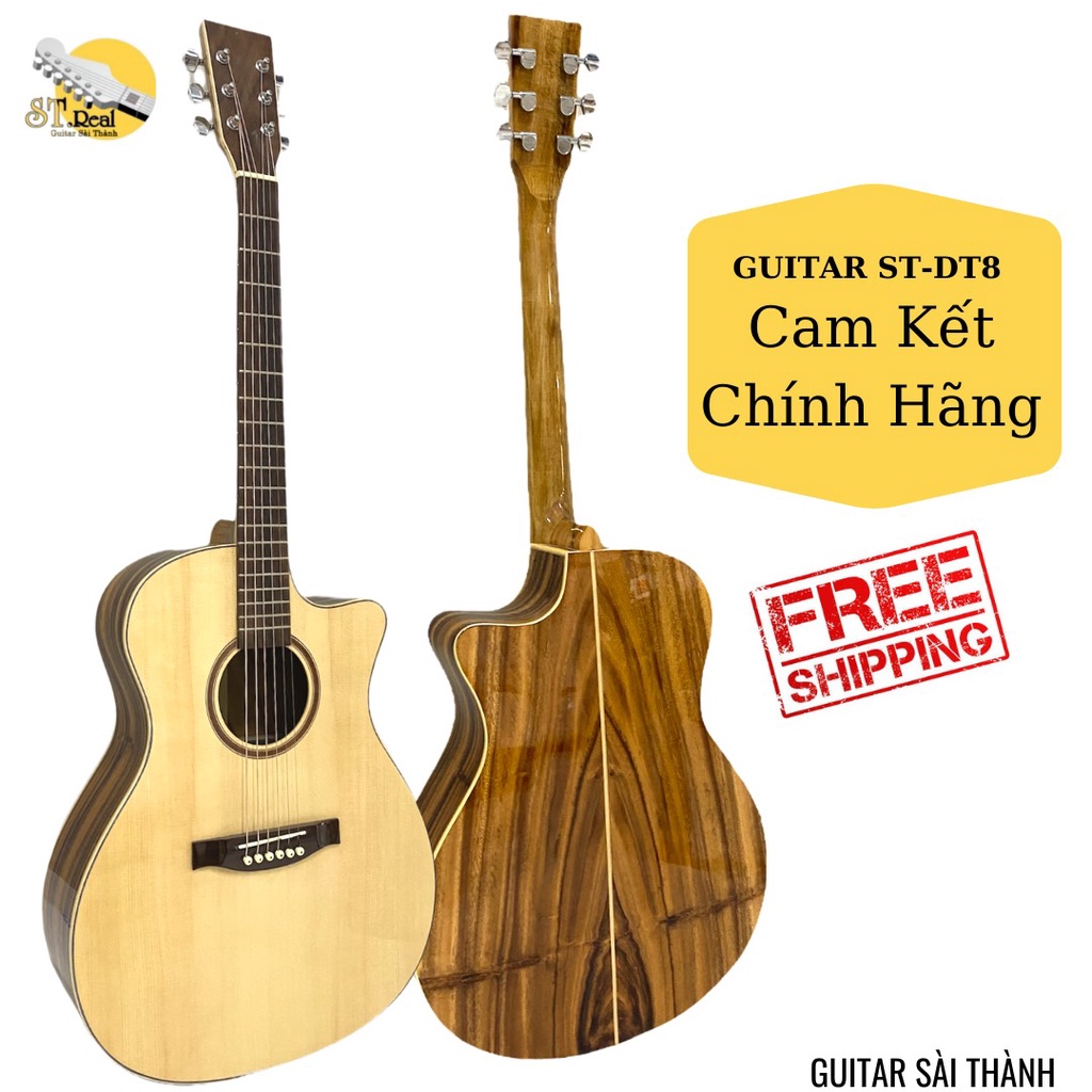 Đàn Guitar Acoustic Điệp Bọc Tút Chính Hãng ST.Real Guitar Sài Thành Mã ST-AL4