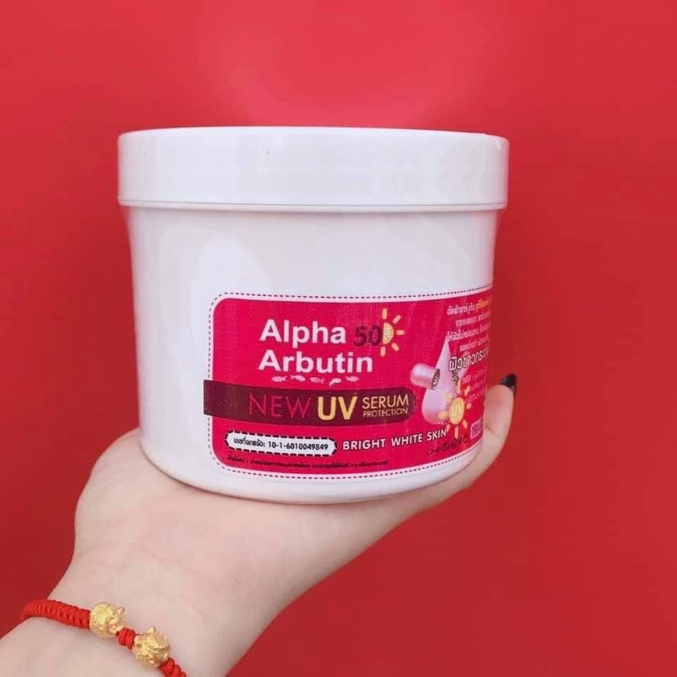 Hũ lotion Alpha Arbutin UV 50 Protection-Thái Lan