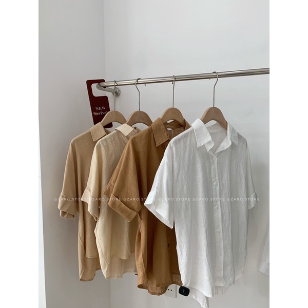 Áo sơ mi đũi xước [ Hình shop chụp ]