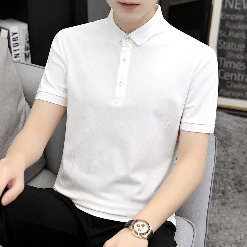 Áo Thun Nam, Áo Polo Nam Có Cổ Vải Cá Sấu Cotton Cao Cấp.Chất Lượng.