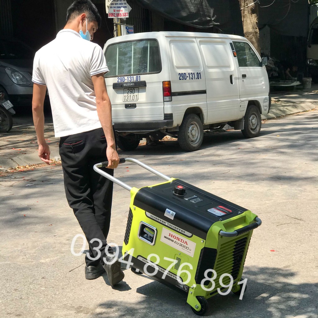 [Free ship] Máy Phát Điện Honda Chạy Xăng 3Kw EU3000i Inverter