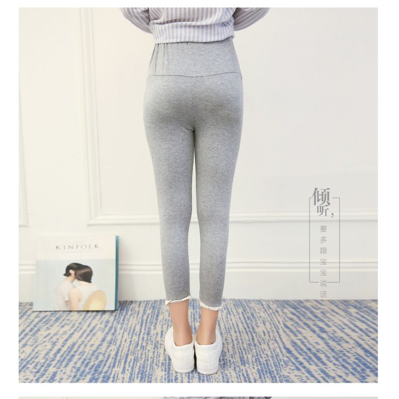 Quần Legging Ngắn Chất Liệu Mỏng Thời Trang Cho Mẹ Bầu