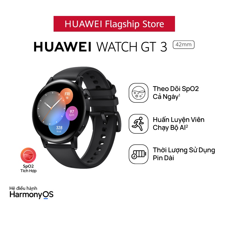 Đồng Hồ Thông Minh HUAWEI WATCH GT 3 42mm |Theo Dõi Spo2 Cả Ngày