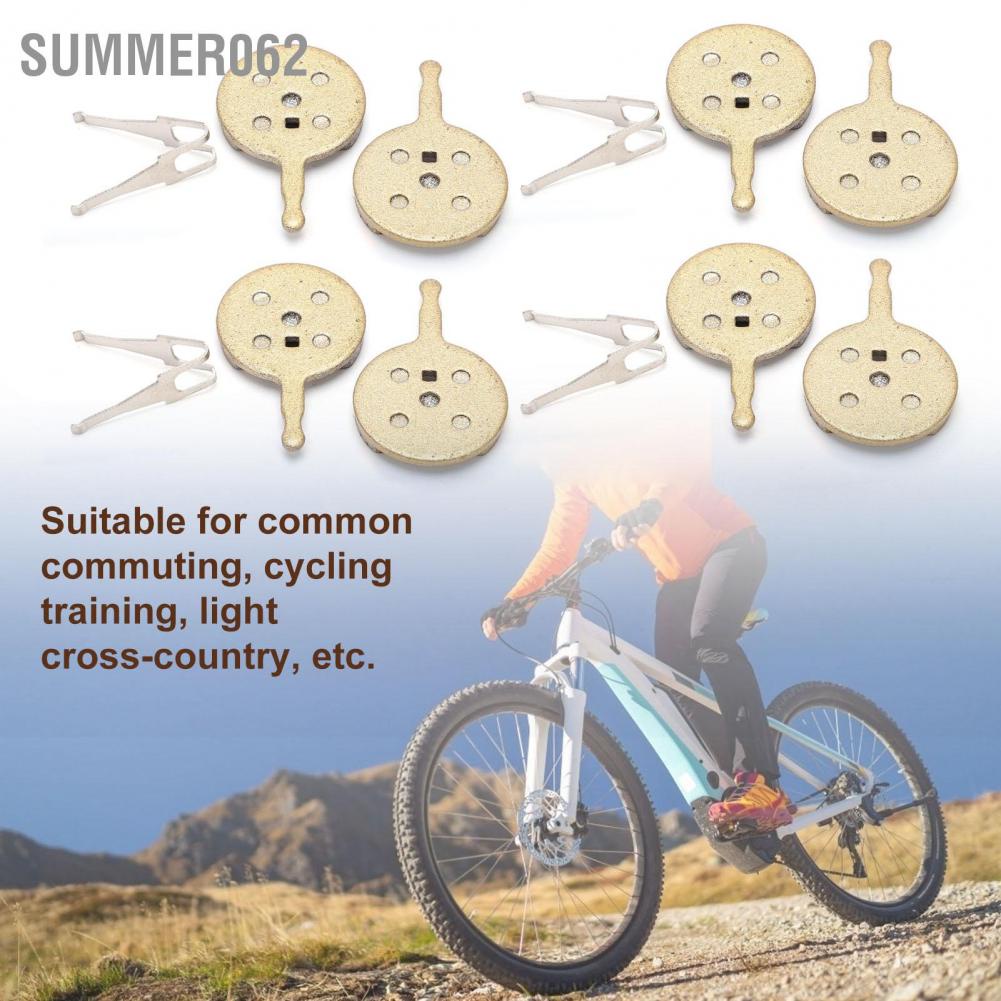 Summer062 4 Set M355 M446 Mountain Bike Disc Brake Pads Ketone All Metal Oil