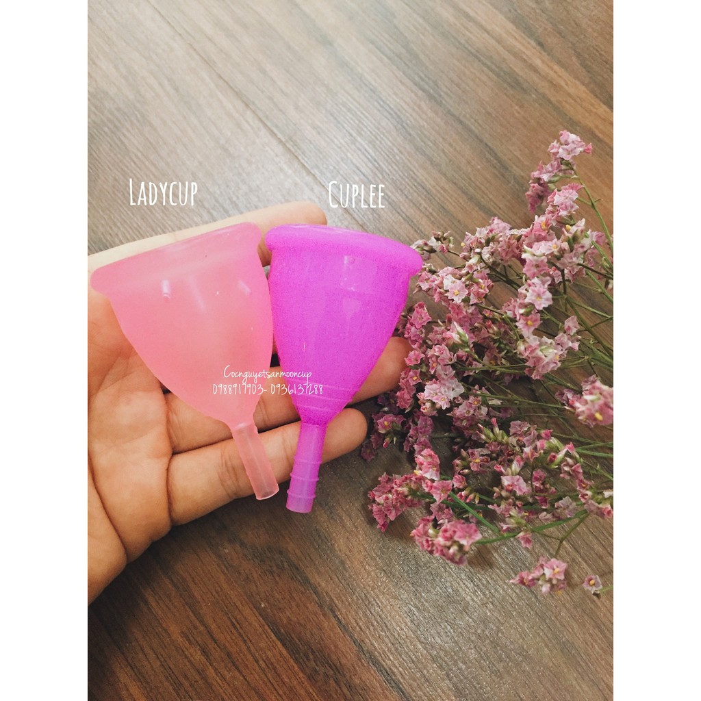Cốc nguyệt san Cuplee + cốc tuyệt trùng + túi vải
