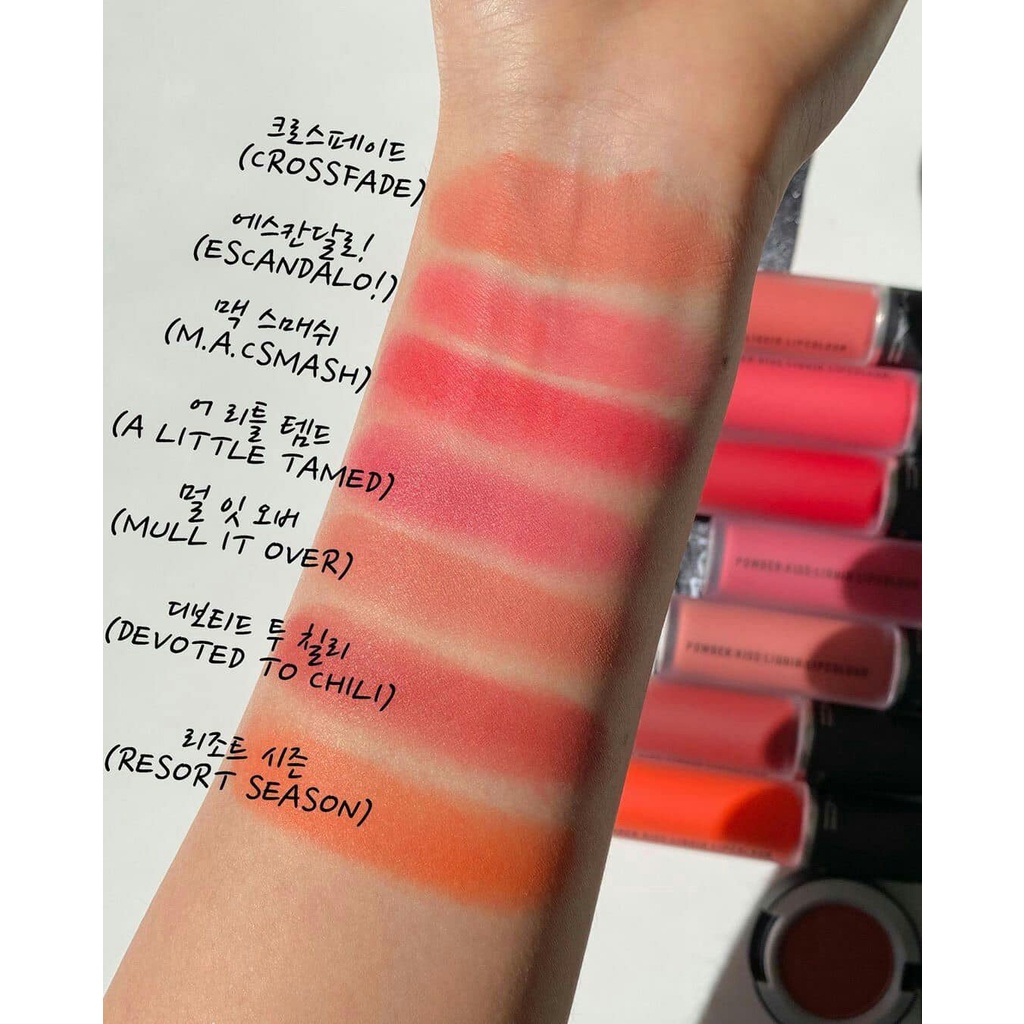 [100% AUTH] Son Kem Mềm Mịn Mac Powder Kiss Liquid Lipstick