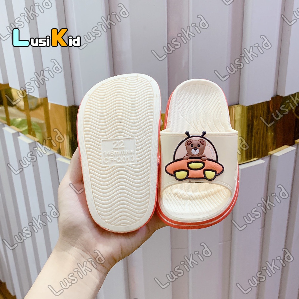 Dép Quai Ngang Siêu Đẹp cho bé Hình Gấu Vũ Trụ  Êm Nhẹ Dễ đi