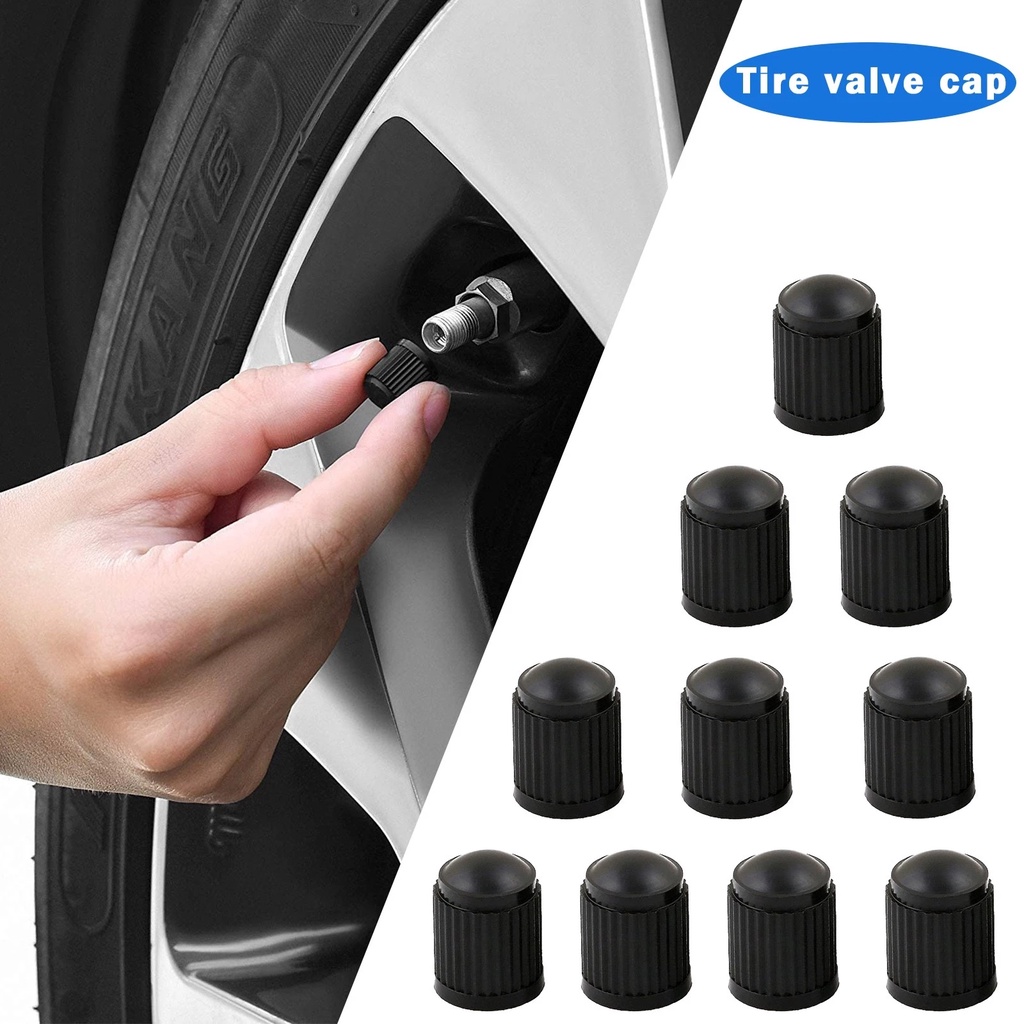Bộ 10 Vỏ Bọc Van Bánh Xe Hơi / Xe Máy / Xe Đạp Mini Bằng Nhựa Chống Bụi