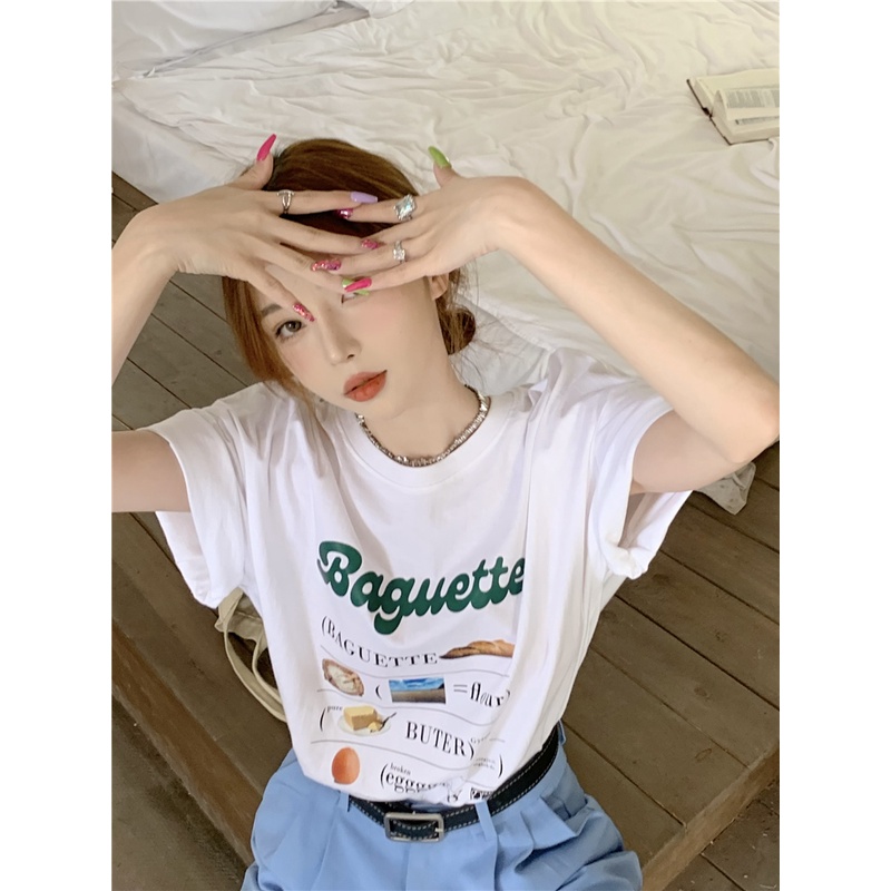 Áo Thun Cotton Tay Ngắn Dáng Rộng 50515