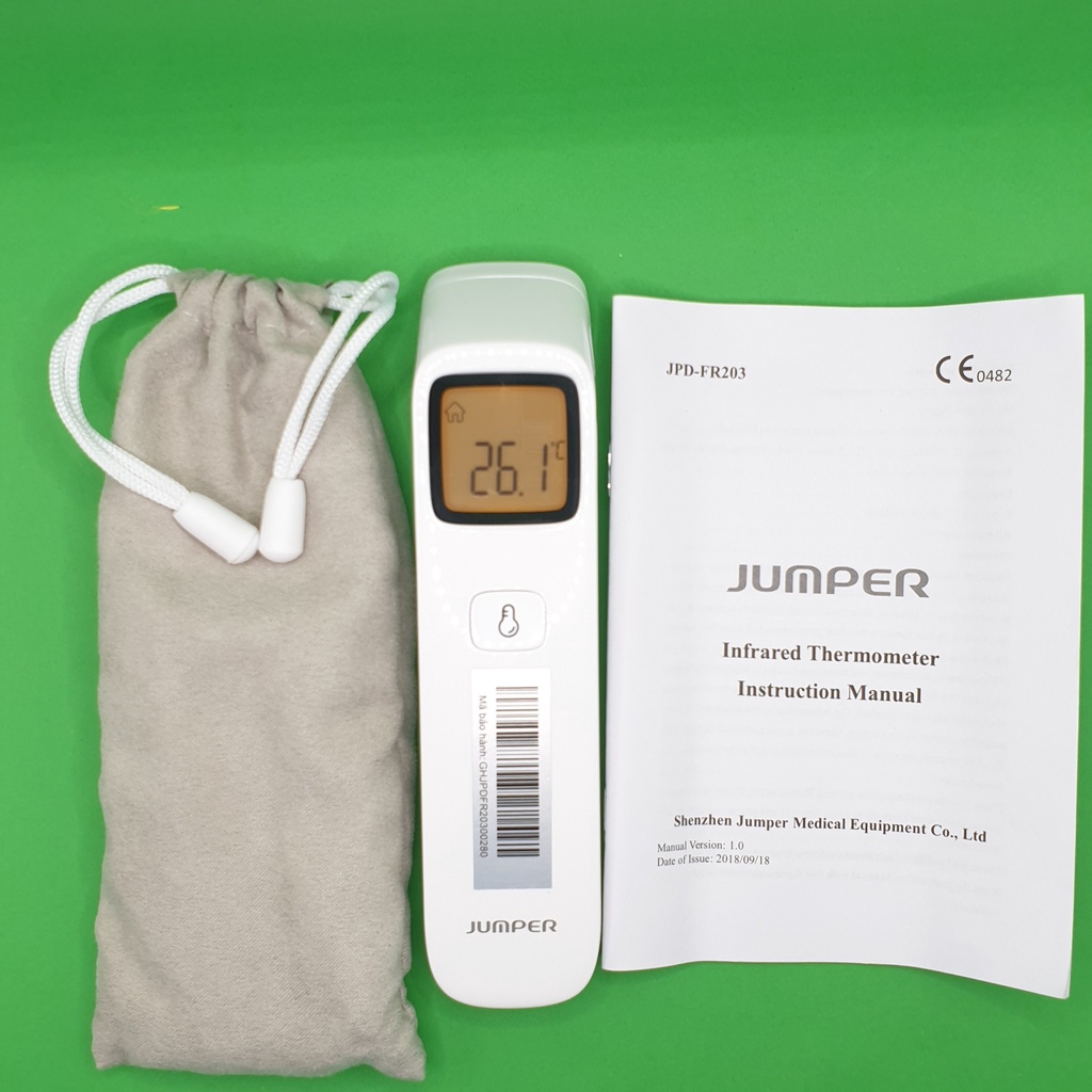 Nhiệt kế điện tử không chạm Jumper FR203 Chính Hãng