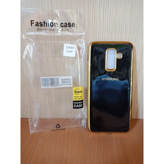 Ốp Lưng Silicon Giả Gương Samsung A6+ (2018)/A605/A9 Star Lite (Đen)_QLM386 [18x10x3]