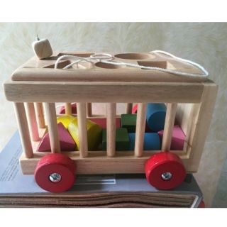 Đồ chơi cho bé - Cũi thả hình bằng gỗ