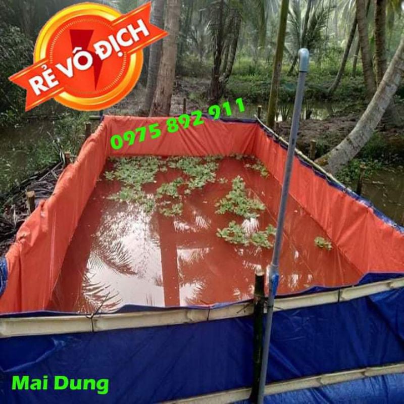 bể bạt nuôi ốc , ếch , cá - loại 10m2 ( hàng 5x2x1 ) sản phẩm tốt 121