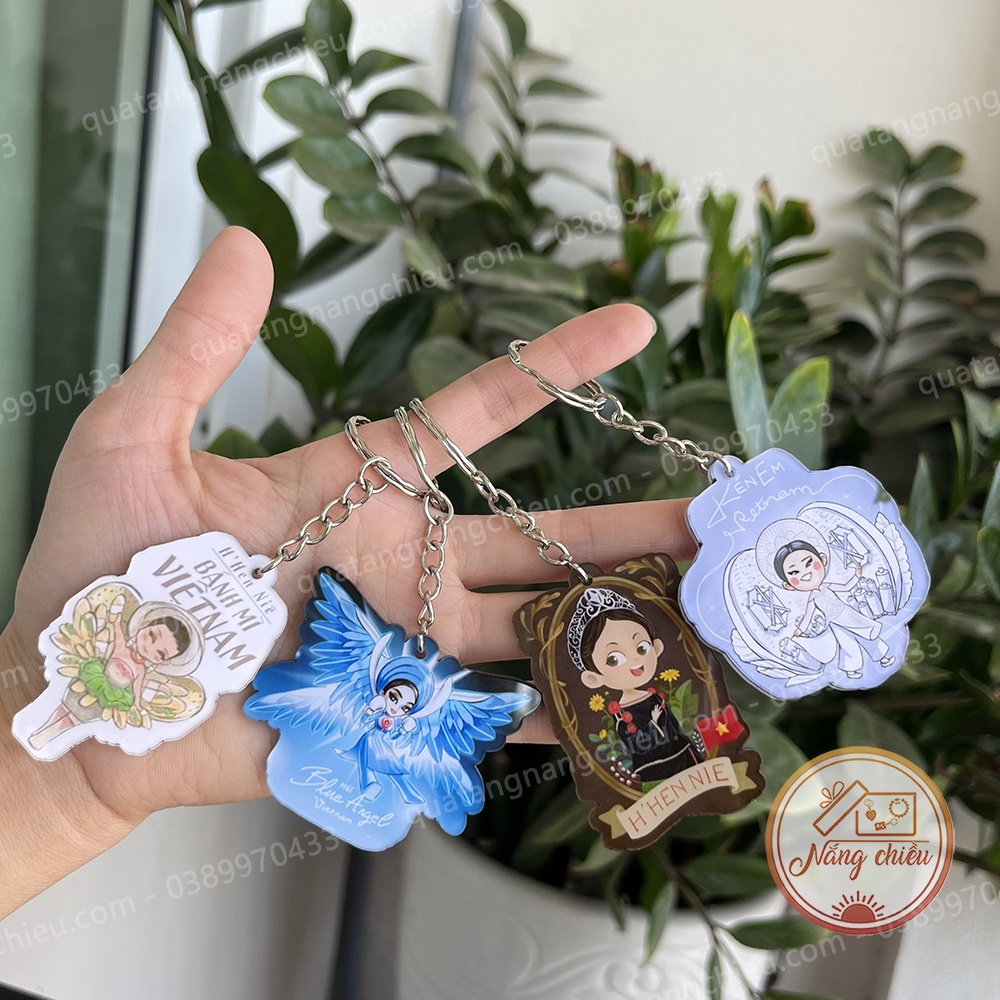 Móc khóa chibi Hoa Hậu Thùy Tiên, Kim Duyên, Khánh Vân, H'hen Niê ☘️Quà Tặng Nắng Chiều☘️
