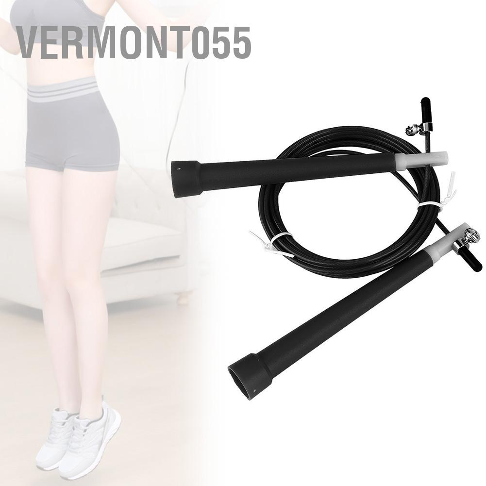 Có thể bán buôn Dây thép có thể điều chỉnh bền bỉ Skipping Jumping Rope cho bài tập rèn luyện thể dục Vermont055 Hàng giao ngay