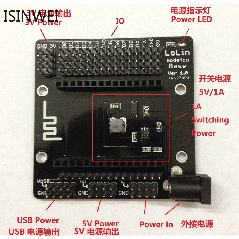 Bảng mạch kiểm tra Breadboard NodeMcu Node MCU Base ESP8266 cho NodeMcu V3 DIY