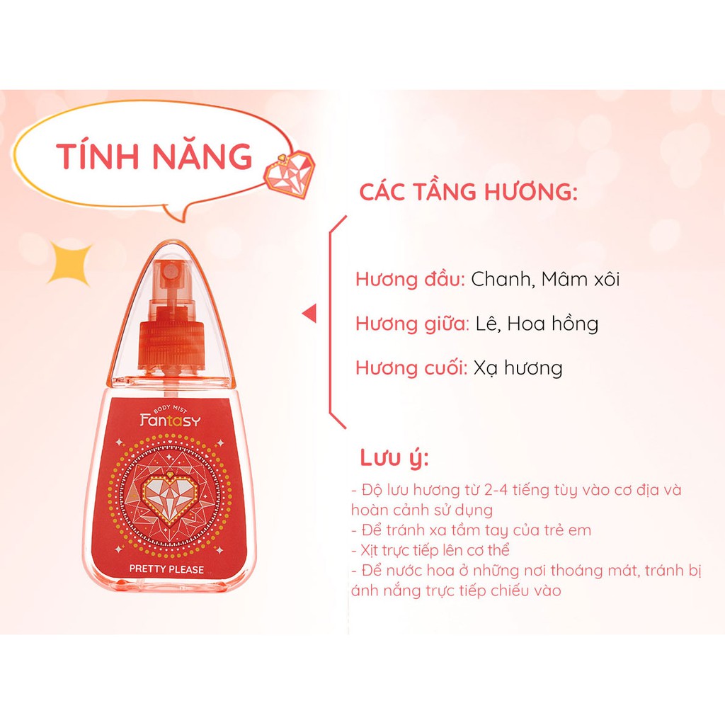 Nước Hoa Toàn Thân Fantasy Pretty Please 100 ml