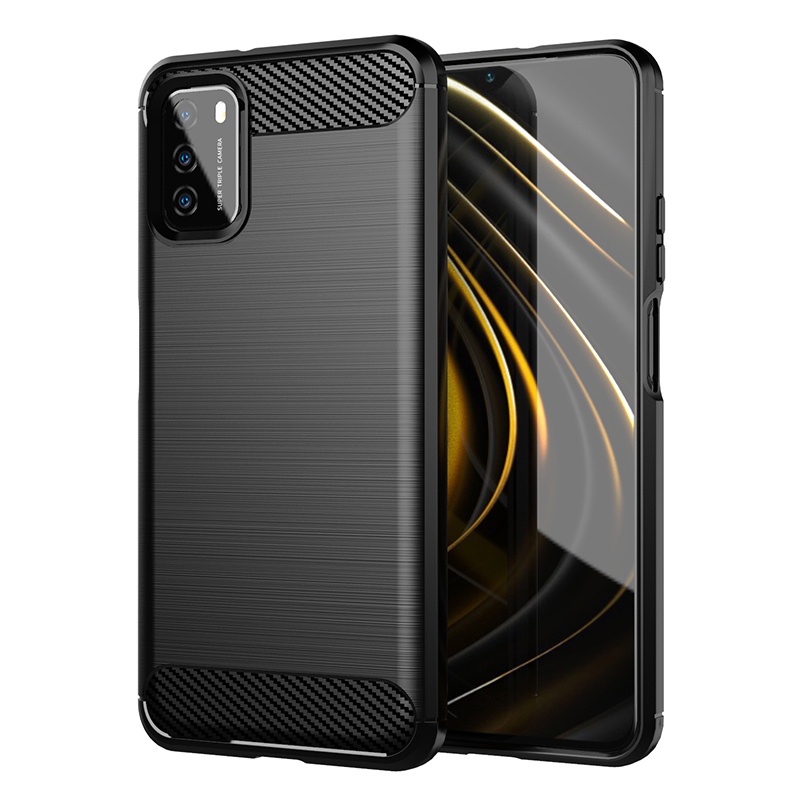 Ốp Điện Thoại Sợi Carbon Cho Xiaomi Poco X3 Nfc / Pro / F3 / F2 Pro / M3 / X2 / X3 Gt Mi Max 2 3 Pro Mix 2 2s Pocophone F1