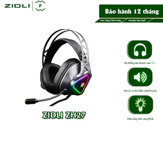 Tai nghe Gaming ZIDLI ZH27 ( Real RGB - Sound 7.1 ) - Hàng Chính Hãng