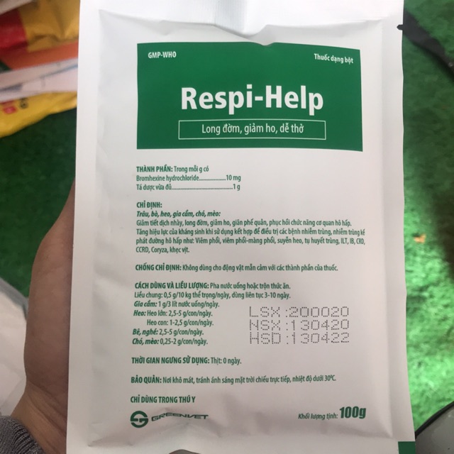 100g Long đờm, giảm ho, dễ thở Respi-help