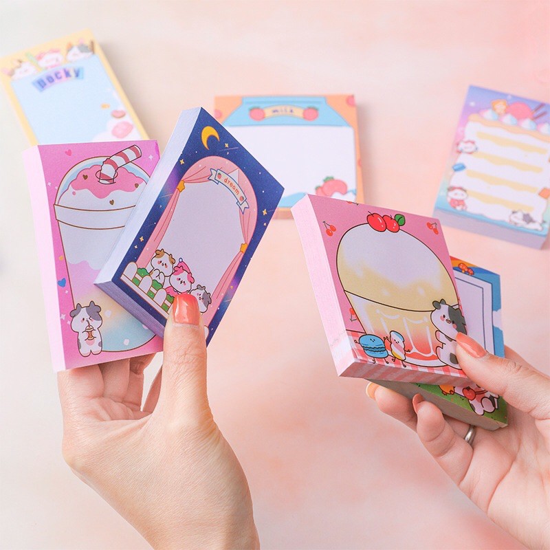 GIẤY NHỚ(NOTE)/ GIẤY GHI CHÚ HÌNH VUÔNG, HÌNH CHỮ NHẬT CUTE DỄ THƯƠNG Cute shop