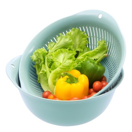 Bộ Thau Rổ INOCHI 35cm Cứng Cáp, Nhựa Không Mùi Tiêu Chuẩn Nhật