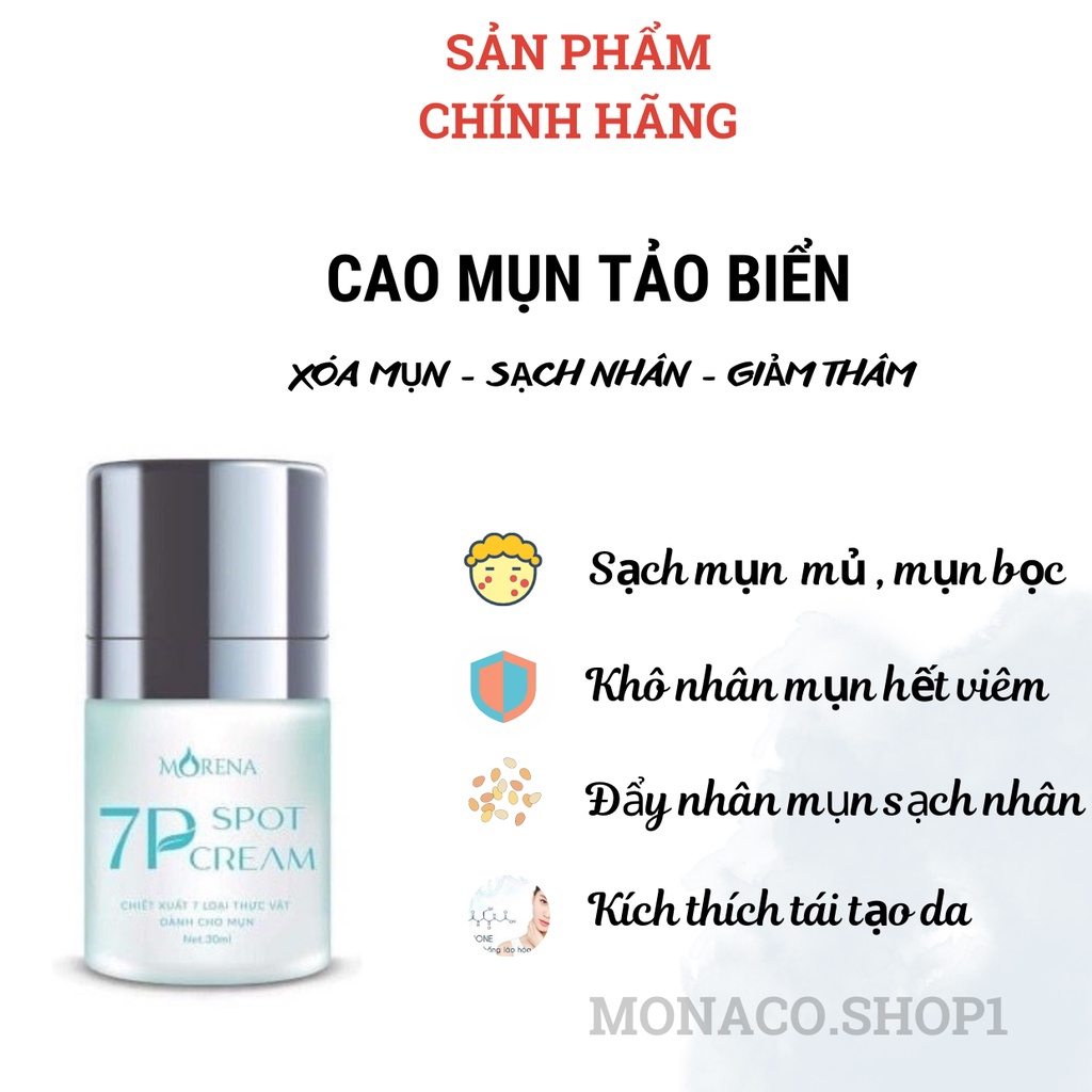 Kem mụn 7P chiết xuất 7 loại thực vật dành cho mụn bọc mụn trứng cá mủ viêm