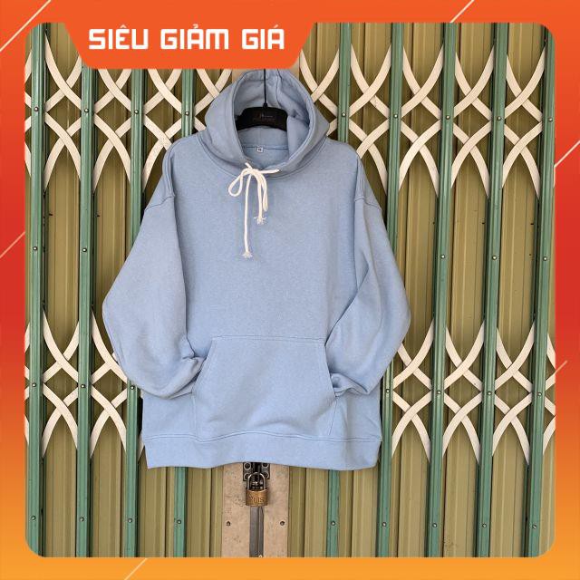 Áo hoodie basic xanh dương nhạt Unisex | BigBuy360 - bigbuy360.vn