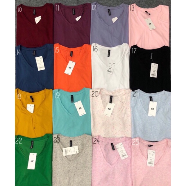 ÁO THUN BASIC CỔ TIM