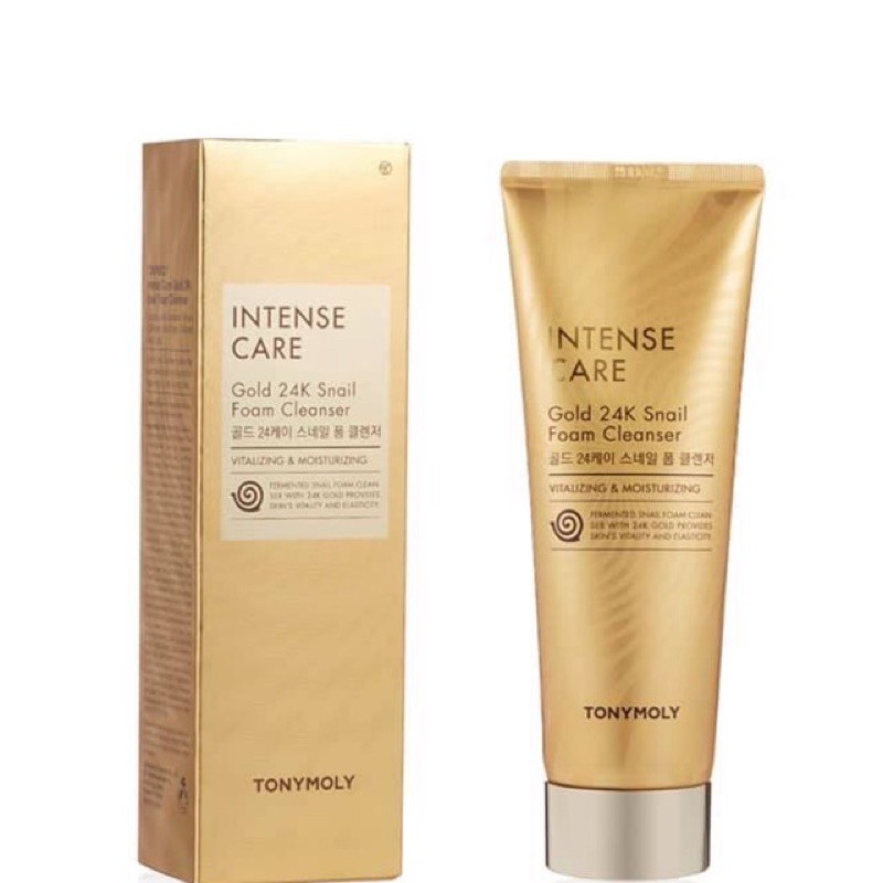 Sữa rửa mặt Intense Gold 24K Snail - TonyMoly