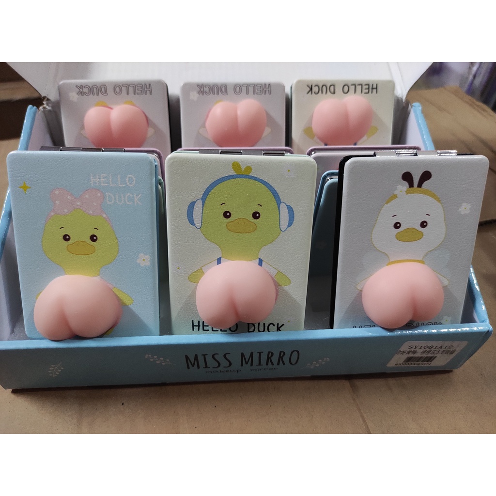 Gương mini 2 mặt Mochi hình mông siêu cute