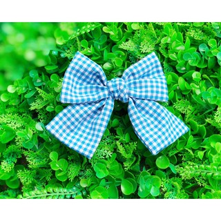 CỘT KẸP NƠ HOẠ TIẾT CARO VINTAGE SIZE LỚN 1 LỚP
