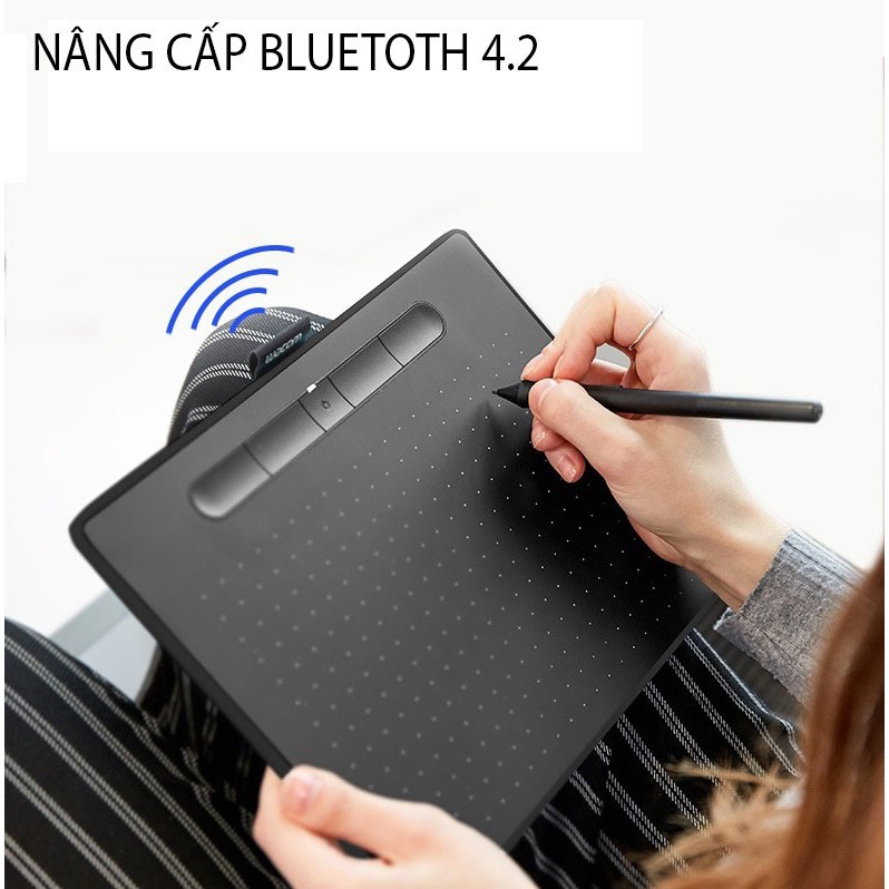 [HÀNG CHÍNH HÃNG] BẢNG VẼ ĐIỆN TỬ CHUYÊN DỤNG THIẾT KẾ ĐỒ HỌA, HỌA SỸ WACOM INTUOS BLUETOOTH CTL-6100WL/K0