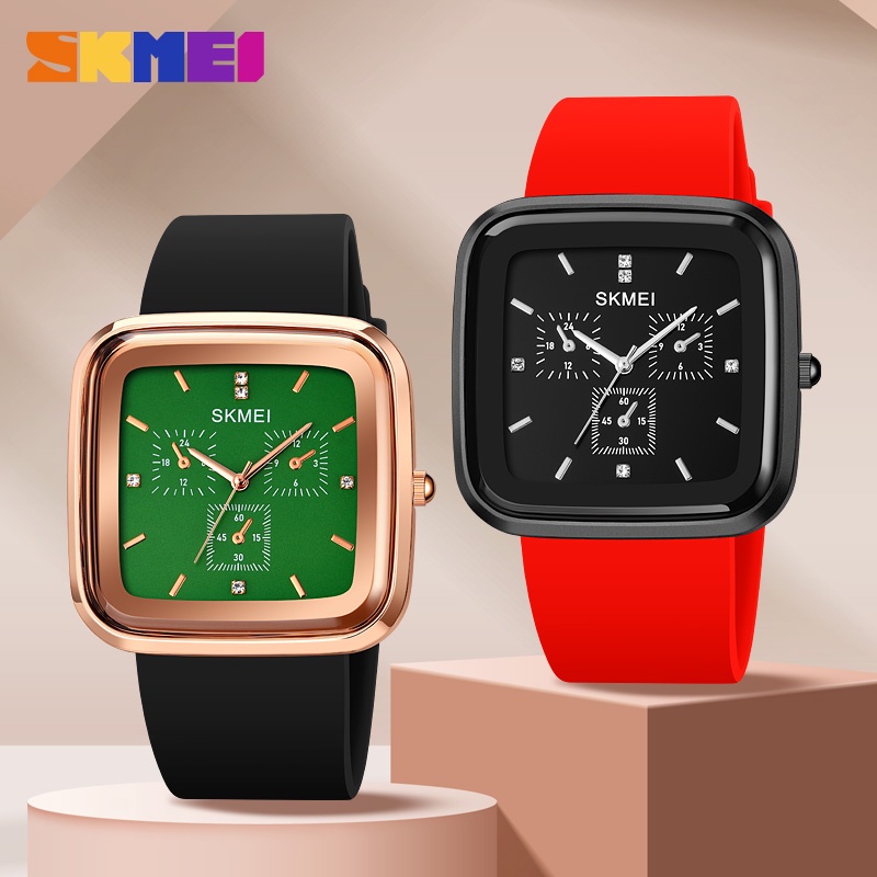 Đồng Hồ Quartz Nam Dây Silicon Chống Thấm Nước SKMEI