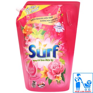 Nước Giặt Surf Hương Cỏ Hoa Diệu Kỳ Túi 3.3kg (Sạch nhanh hiệu quả, hương hoa lan tỏa)