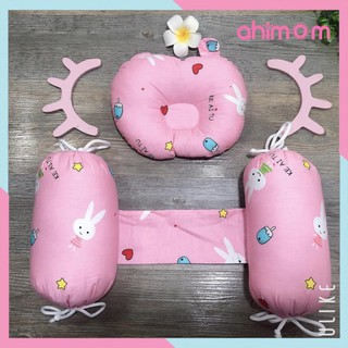 Bộ gối chặn sơ sinh - gối chặn cho be hàng Việt Nam đảm bảo an toàn