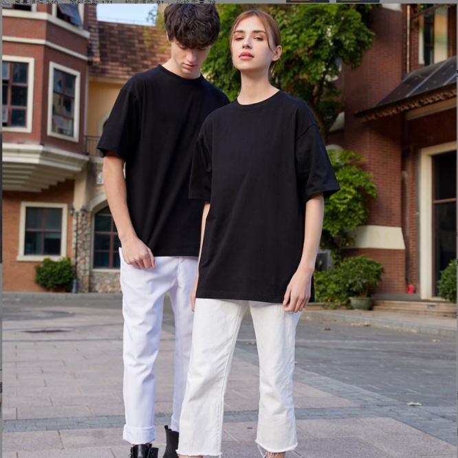 Áo phông nữ nam unisex tay lỡ thun form rộng teen cổ tròn oversize cotton mềm mịn