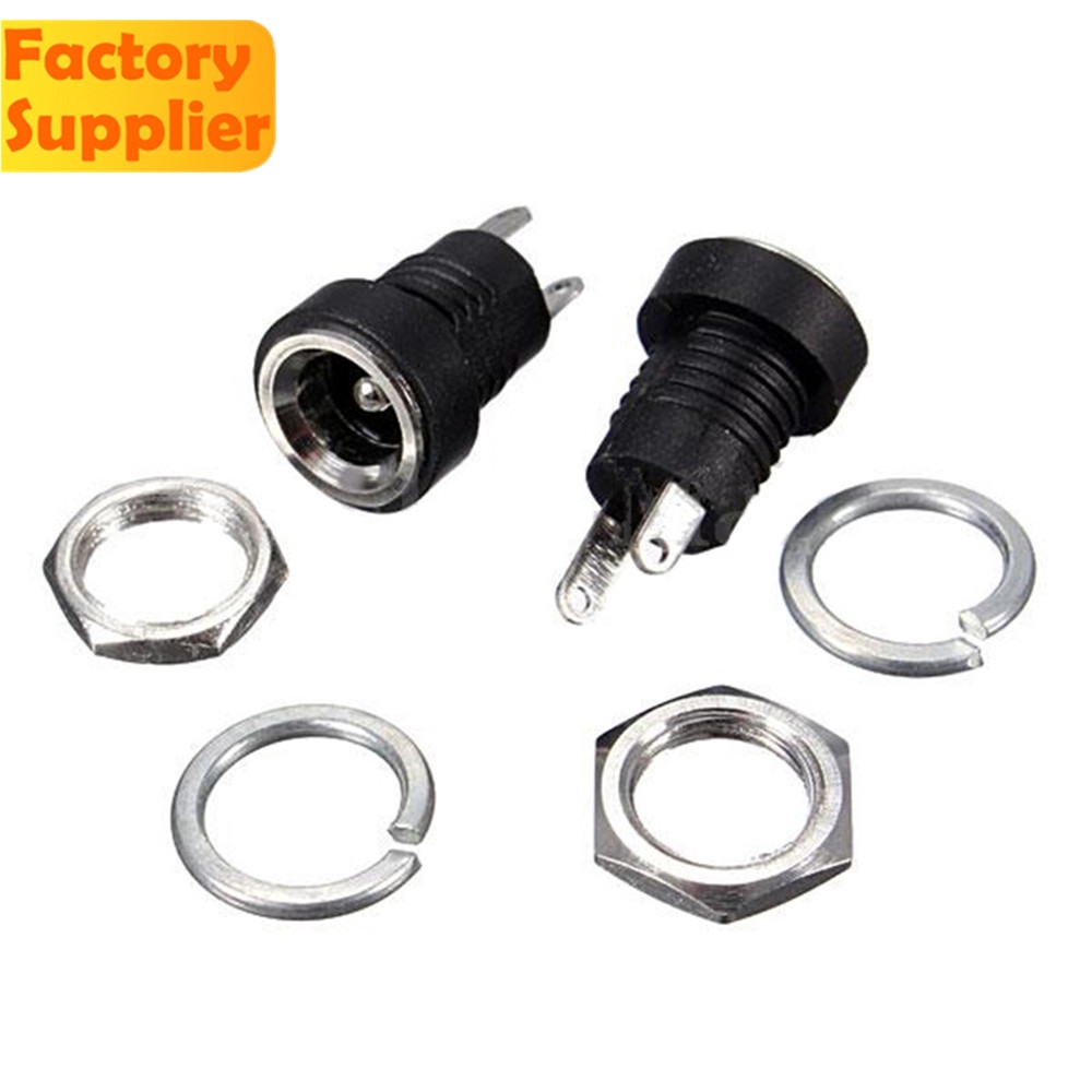 NEW Bộ 5 đầu nối ổ cắm DC 3A 12V 5.5mm x 2.1mm