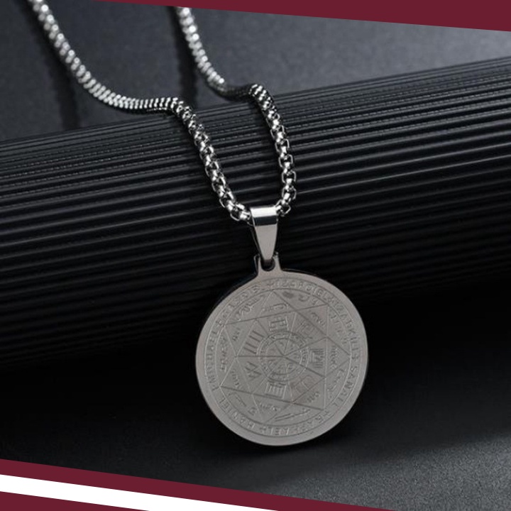 [GIAO HỎA TỐC] Vòng cổ dây chuyền Totem Series hình ngôi sao sáu cánh thiên thần thép không gỉ SUTUMAN silver