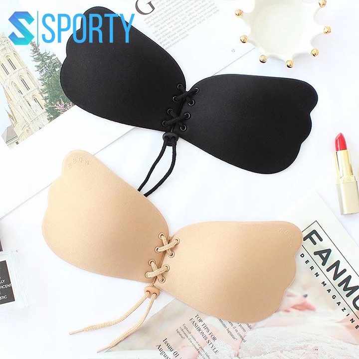 Áo Bra không dây SPORTY Miếng dán nâng ngực không quai dây rút thiết kế sexy, an toàn cho thời trang nữ ML02